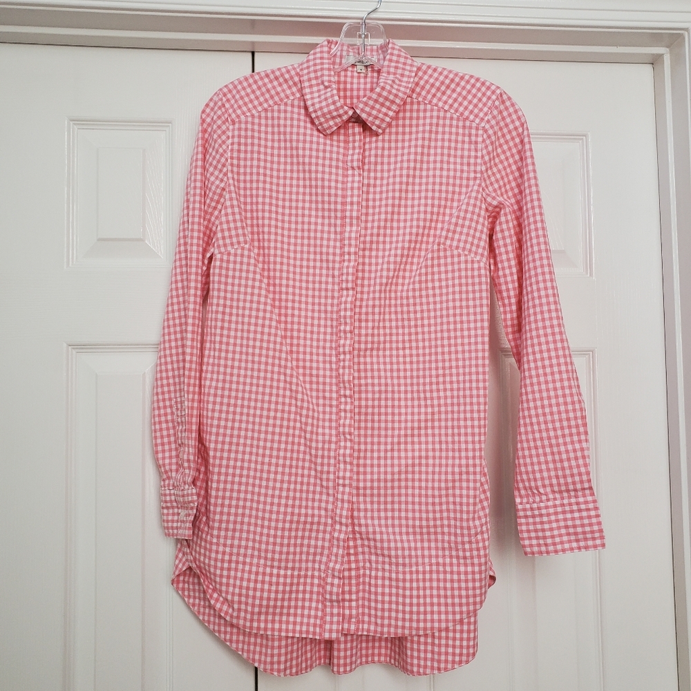 Tyler Boe Pink & White Gingham Shirt